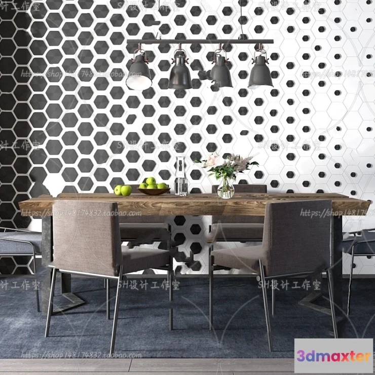 1127258 - Table And Chairs - 3D Models - 0764