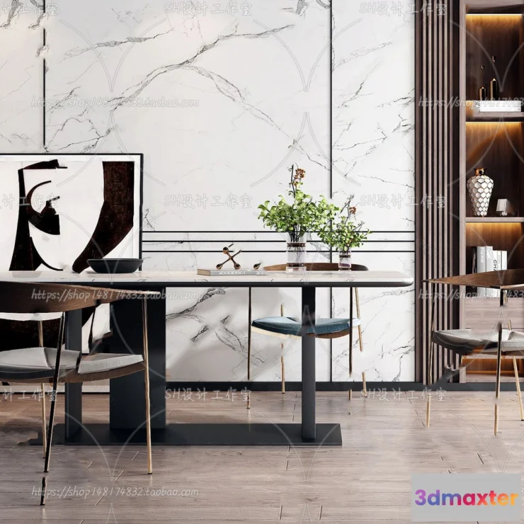 1127260 - Table And Chairs - 3D Models - 0765