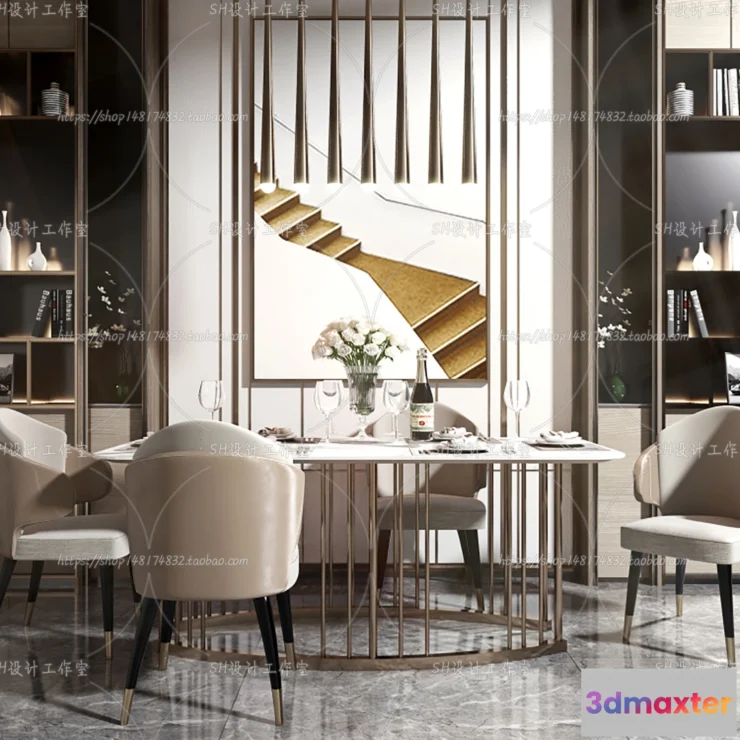 1127270 - Table And Chairs - 3D Models - 0770