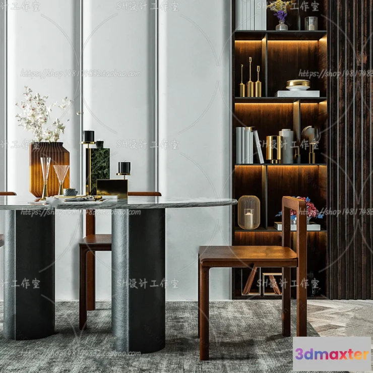 1127272 - Table And Chairs - 3D Models - 0771