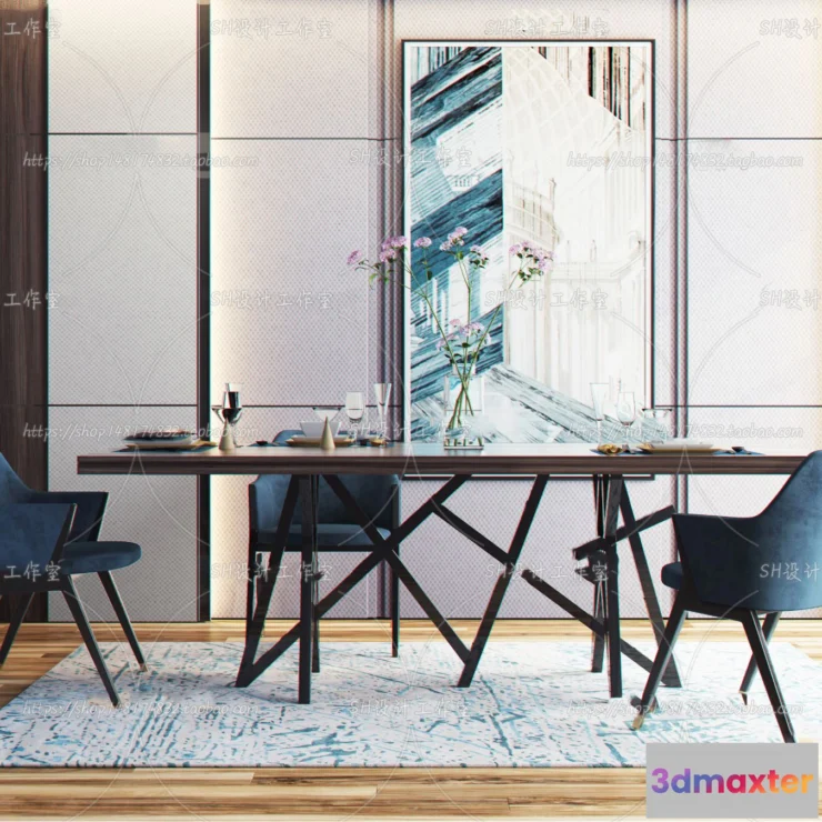 1127278 - Table And Chairs - 3D Models - 0774