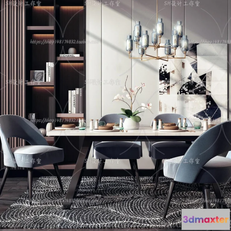 1127282 - Table And Chairs - 3D Models - 0776