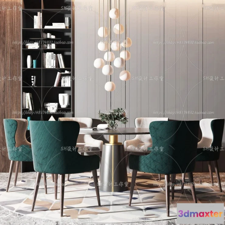 1127292 - Table And Chairs - 3D Models - 0781