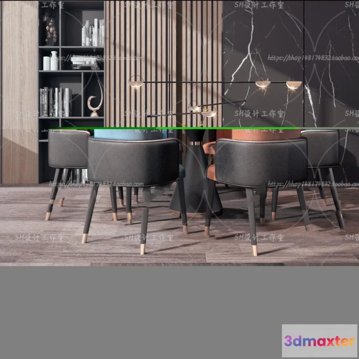 1127312 - Table And Chairs - 3D Models - 0791