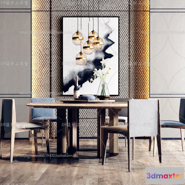 1127318 - Table And Chairs - 3D Models - 0794