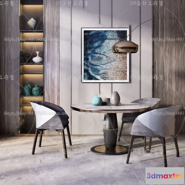 1127320 - Table And Chairs - 3D Models - 0795