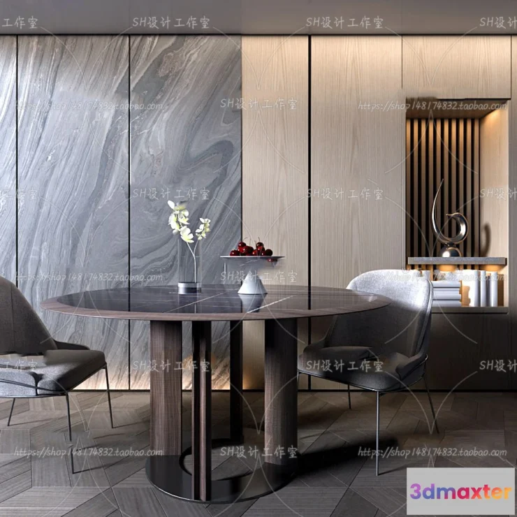 1127322 - Table And Chairs - 3D Models - 0796