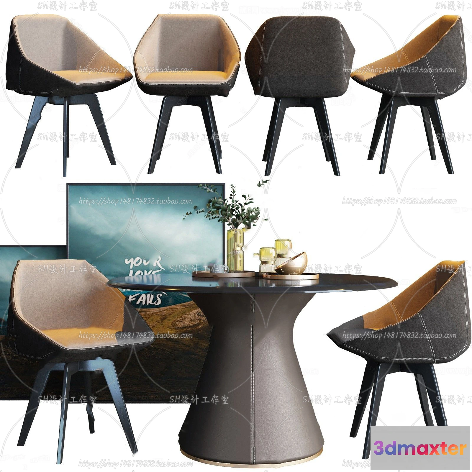 1127328 - Table And Chairs - 3D Models - 0799