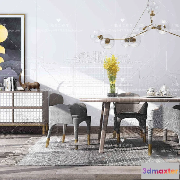 1127336 - Table And Chairs - 3D Models - 0803