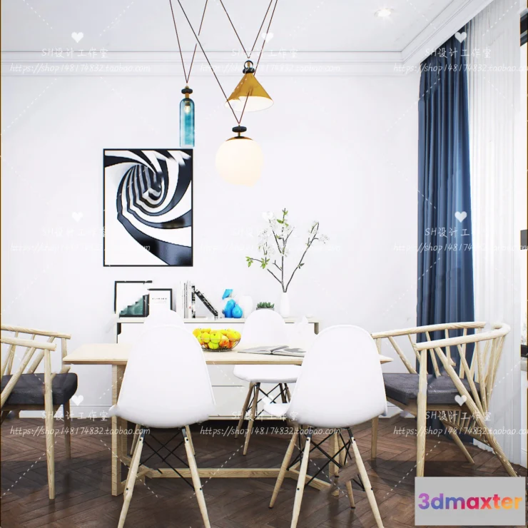 1127340 - Table And Chairs - 3D Models - 0805