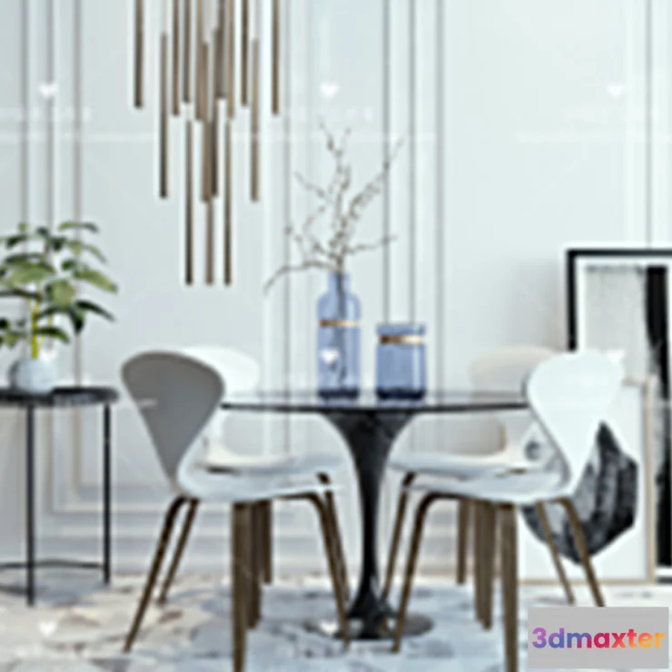 1127346 - Table And Chairs - 3D Models - 0808