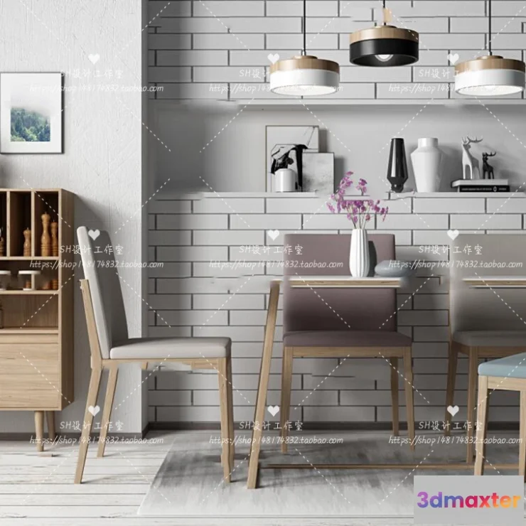 1127362 - Table And Chairs - 3D Models - 0816