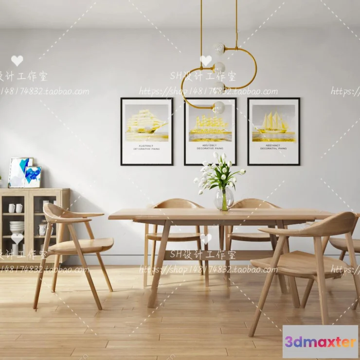 1127370 - Table And Chairs - 3D Models - 0820