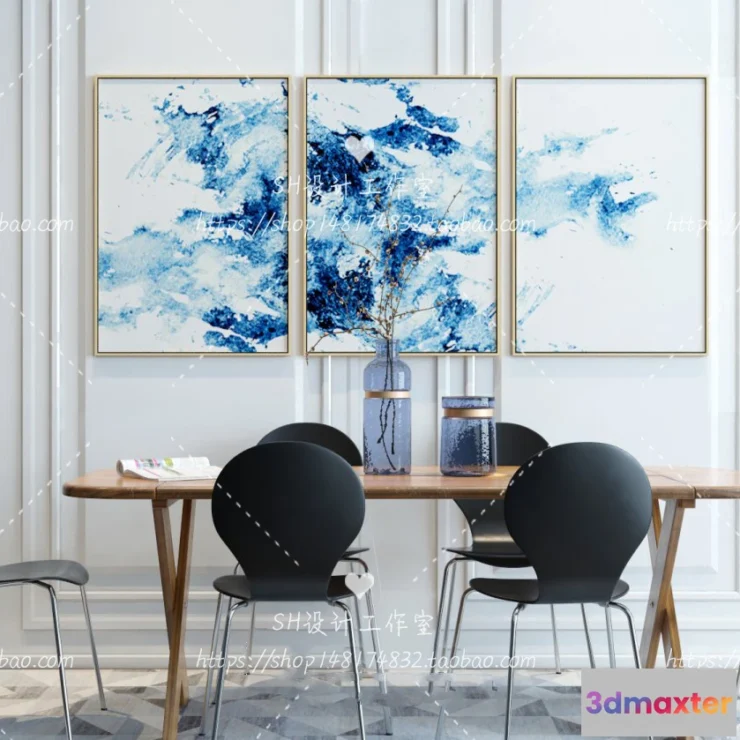 1127374 - Table And Chairs - 3D Models - 0822