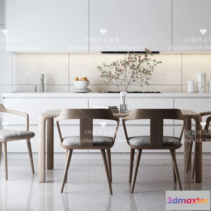 1127378 - Table And Chairs - 3D Models - 0824