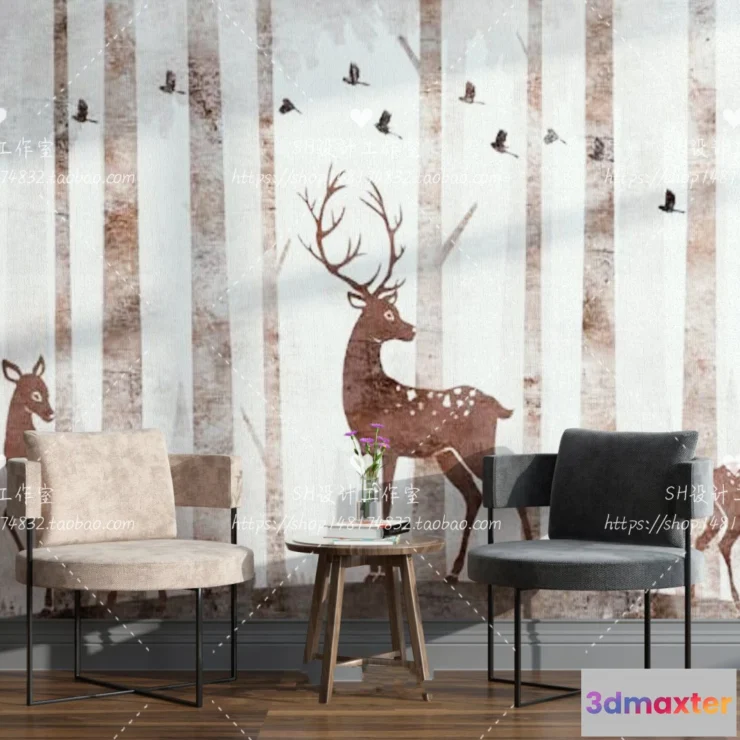 1127386 - Table And Chairs - 3D Models - 0828