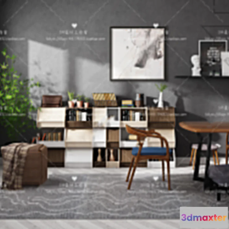 1127390 - Table And Chairs - 3D Models - 0830