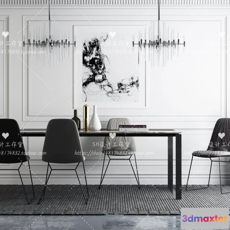 1127396 - Table And Chairs - 3D Models - 0833