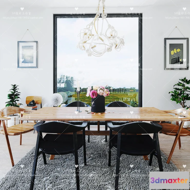 1127410 - Table And Chairs - 3D Models - 0840