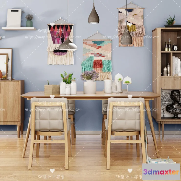 1127430 - Table And Chairs - 3D Models - 0850