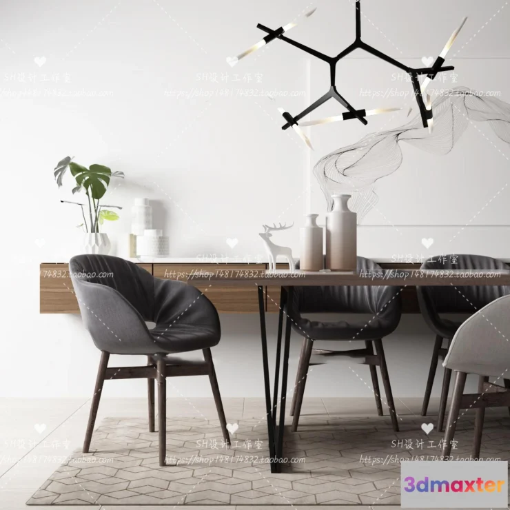 1127444 - Table And Chairs - 3D Models - 0857