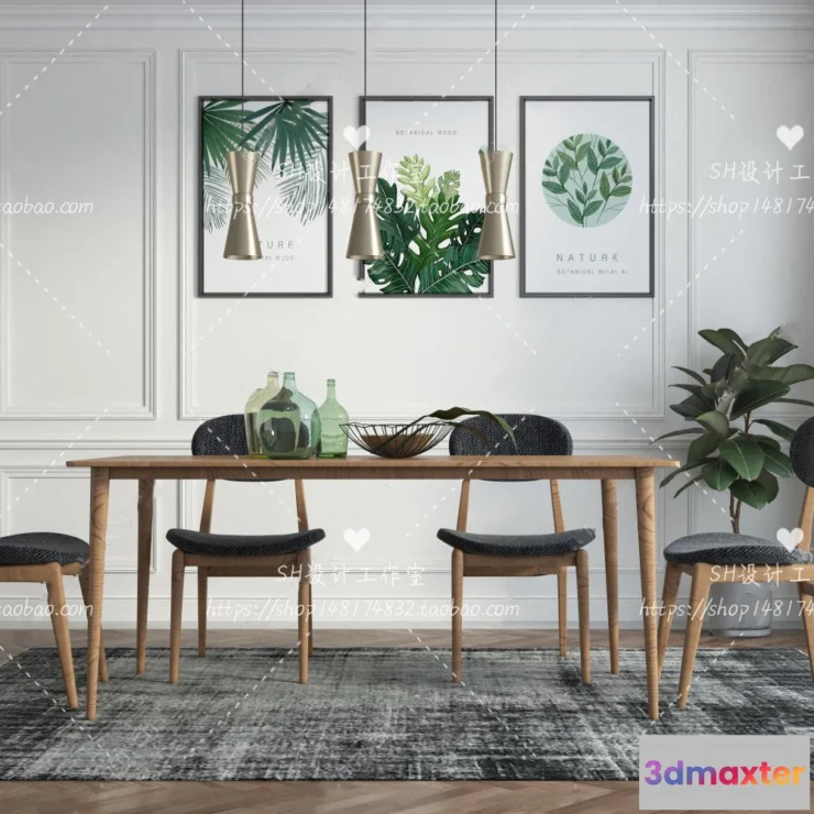 1127452 - Table And Chairs - 3D Models - 0861