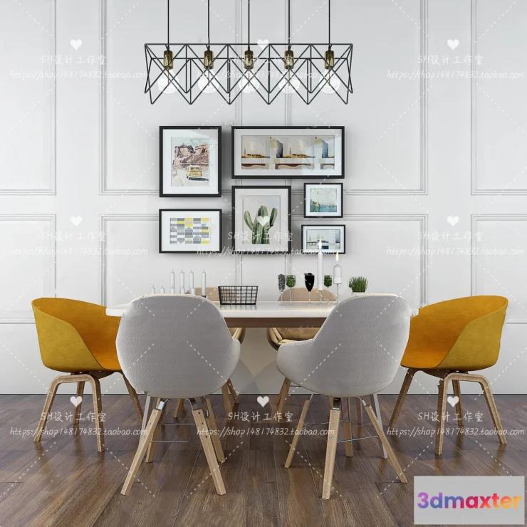 1127456 - Table And Chairs - 3D Models - 0863