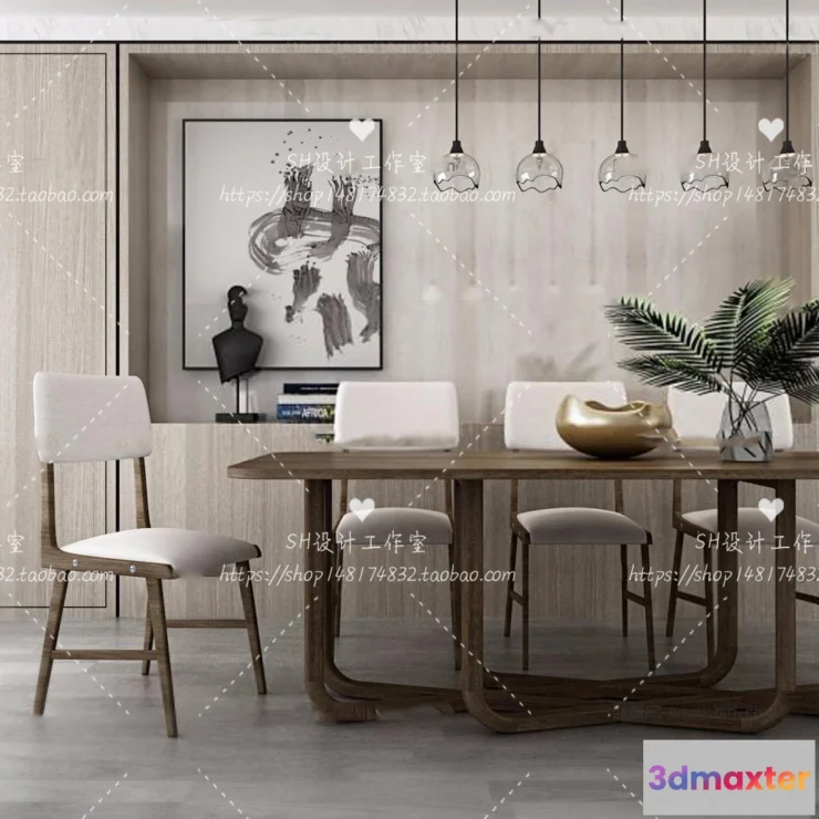 1127460 - Table And Chairs - 3D Models - 0865