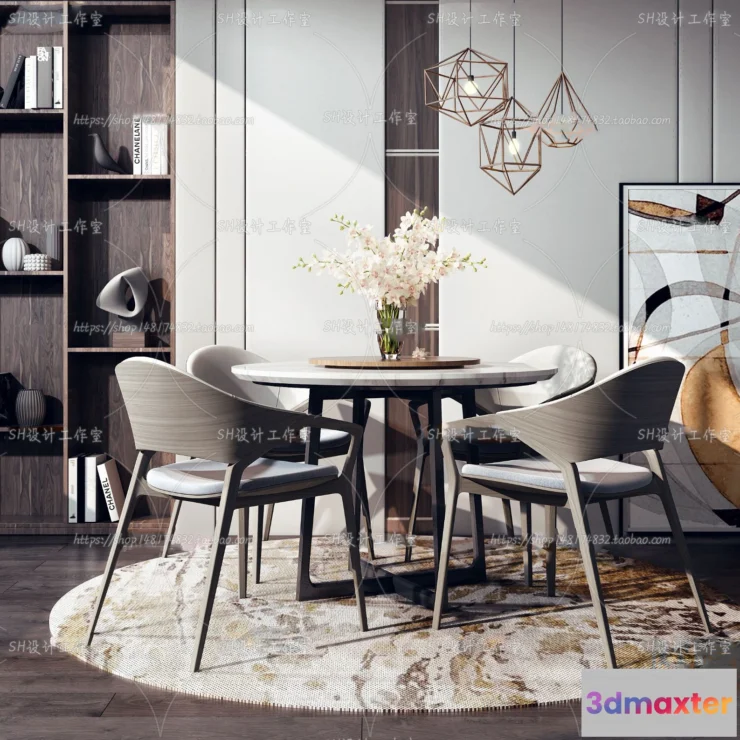 1127470 - Table And Chairs - 3D Models - 0870