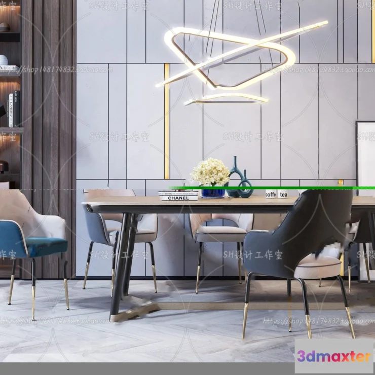 1127482 - Table And Chairs - 3D Models - 0876