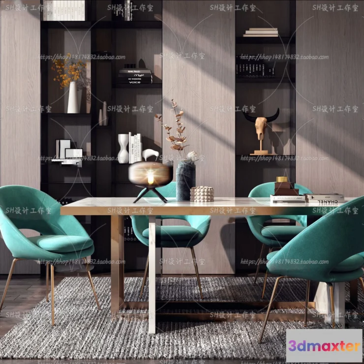 1127486 - Table And Chairs - 3D Models - 0878