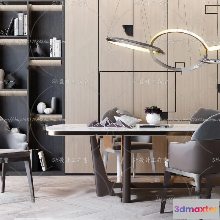 1127492 - Table And Chairs - 3D Models - 0881