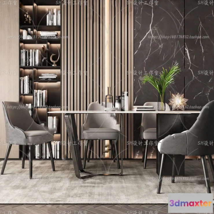 1127494 - Table And Chairs - 3D Models - 0882