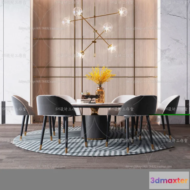 1127500 - Table And Chairs - 3D Models - 0885