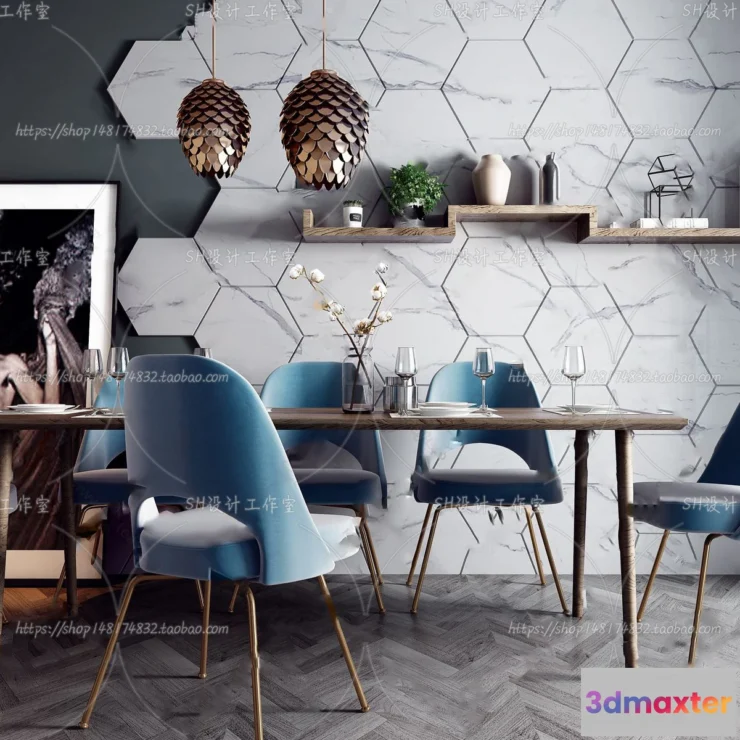 1127506 - Table And Chairs - 3D Models - 0888