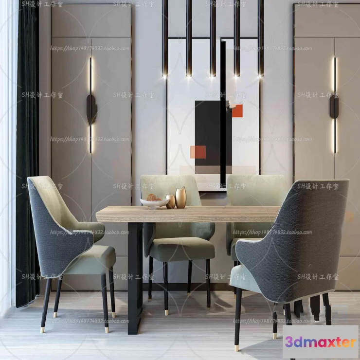 1127508 - Table And Chairs - 3D Models - 0889