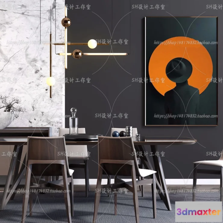 1127514 - Table And Chairs - 3D Models - 0892