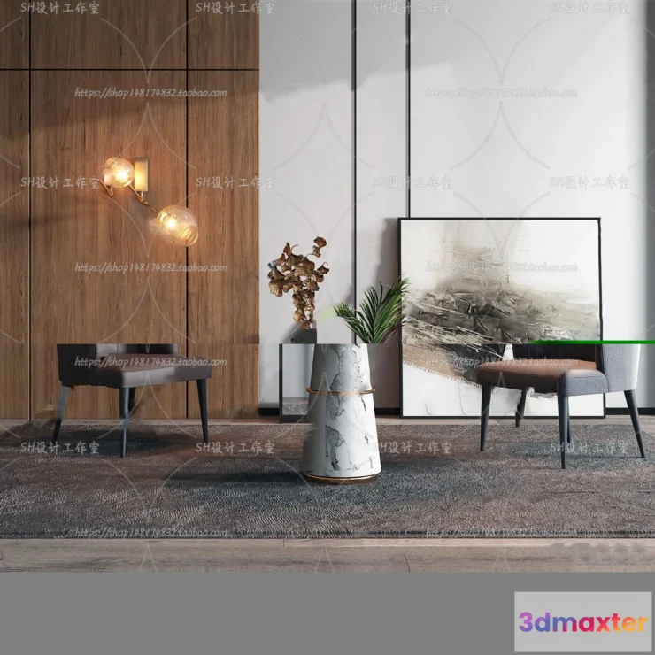 1127524 - Table And Chairs - 3D Models - 0897