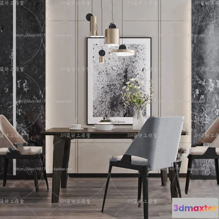 1127528 - Table And Chairs - 3D Models - 0899