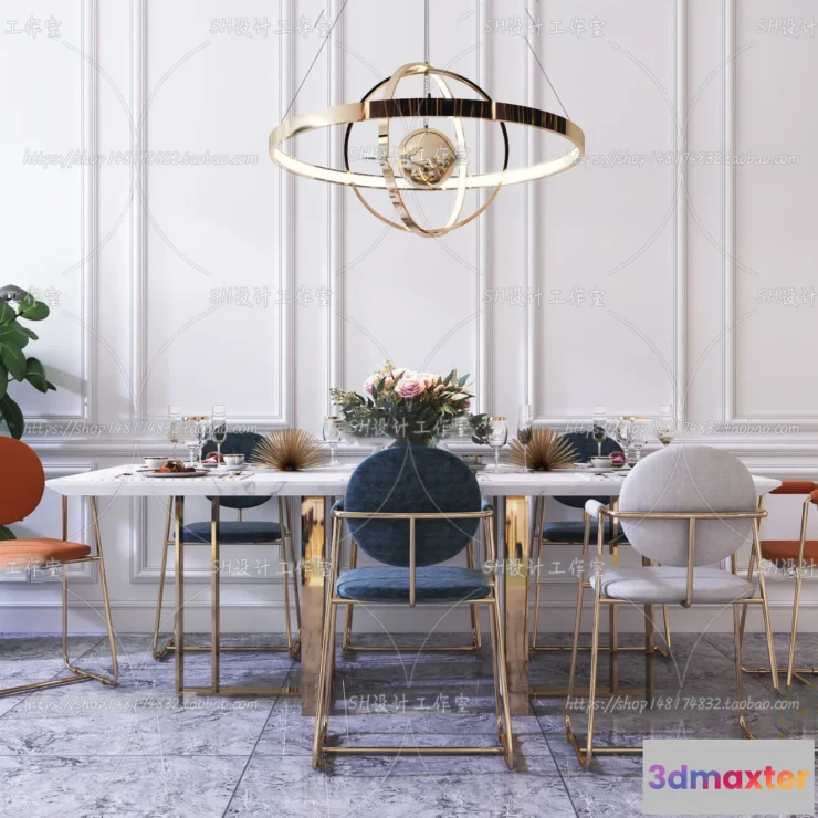 1127538 - Table And Chairs - 3D Models - 0904