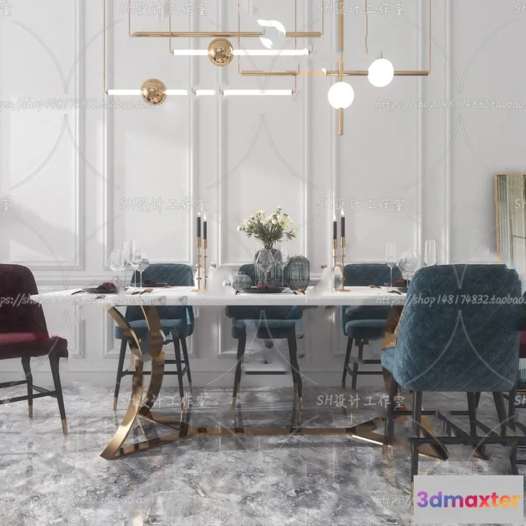 1127540 - Table And Chairs - 3D Models - 0905