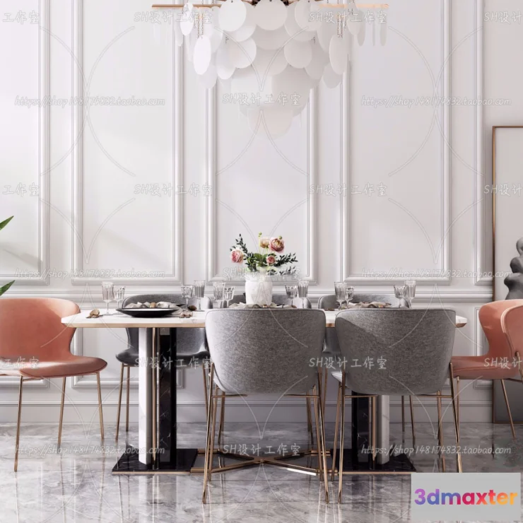 1127558 - Table And Chairs - 3D Models - 0914