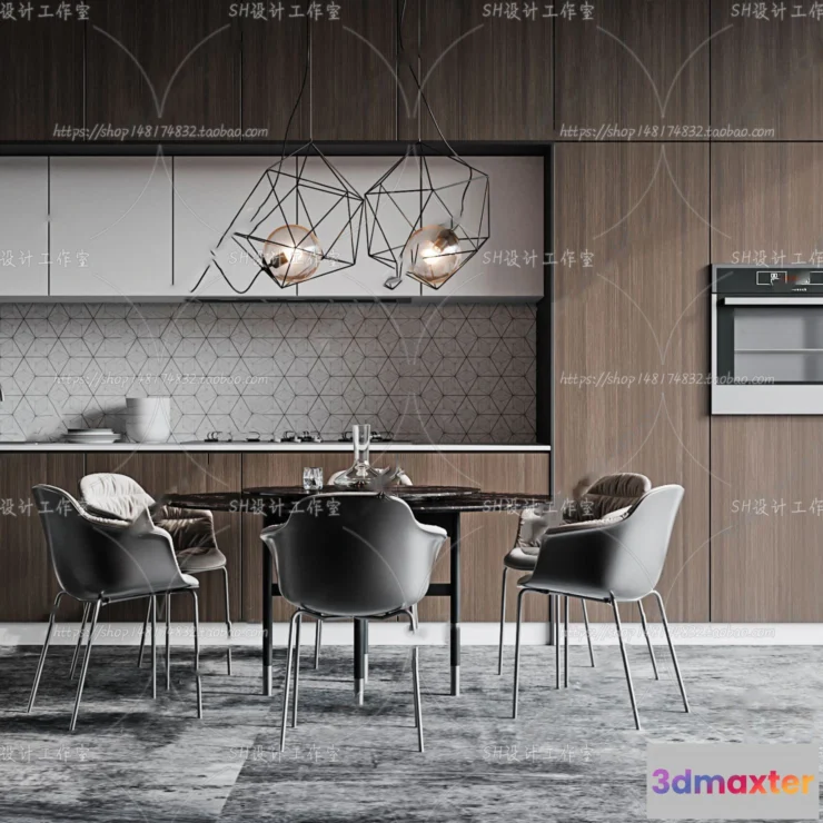 1127562 - Table And Chairs - 3D Models - 0916