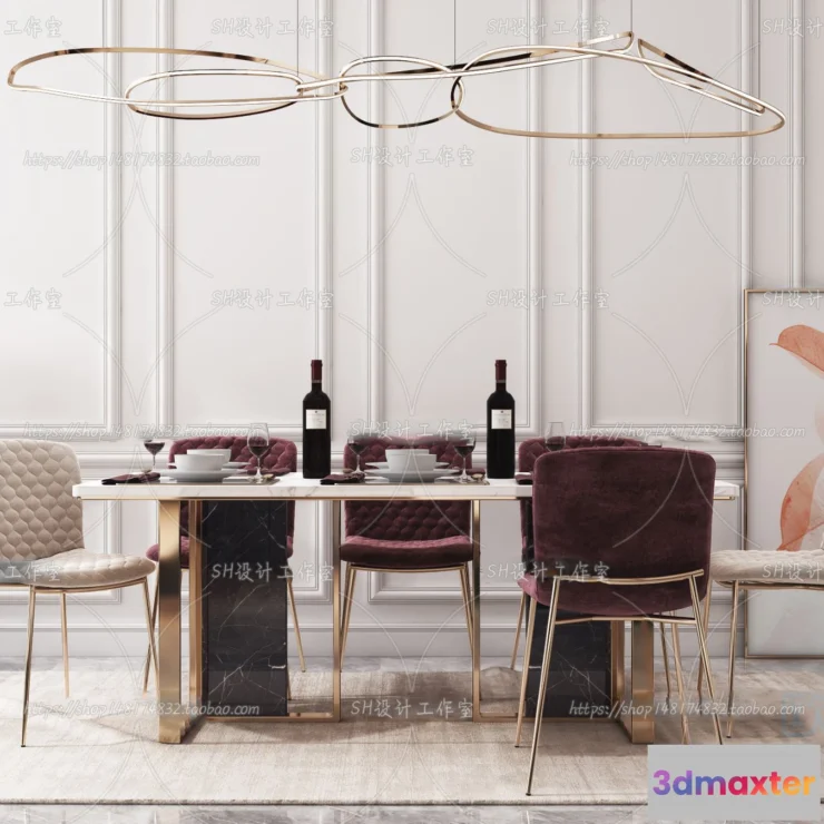 1127568 - Table And Chairs - 3D Models - 0919