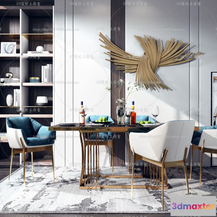 1127570 - Table And Chairs - 3D Models - 0920