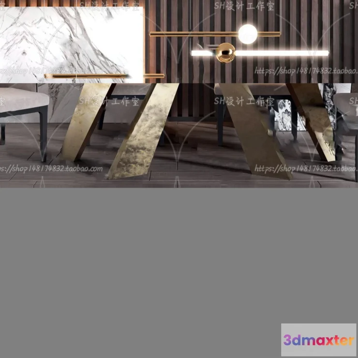 1127574 - Table And Chairs - 3D Models - 0922