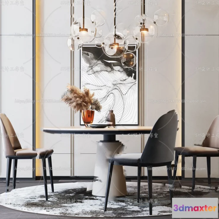 1127584 - Table And Chairs - 3D Models - 0927