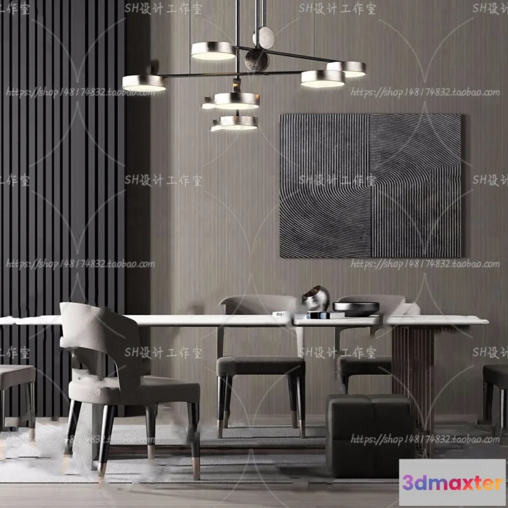 1127602 - Table And Chairs - 3D Models - 0936