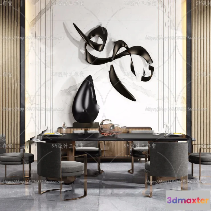 1127604 - Table And Chairs - 3D Models - 0937