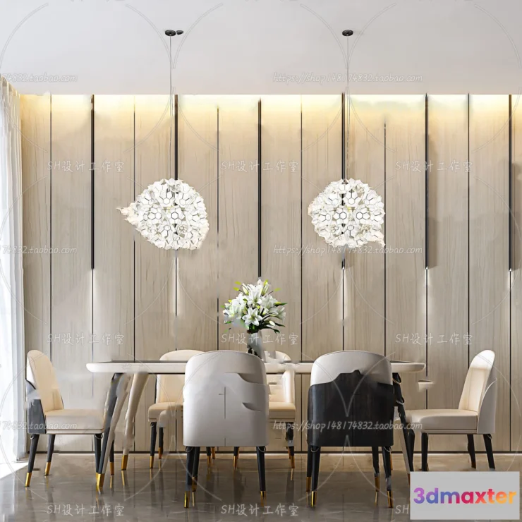 1127608 - Table And Chairs - 3D Models - 0939